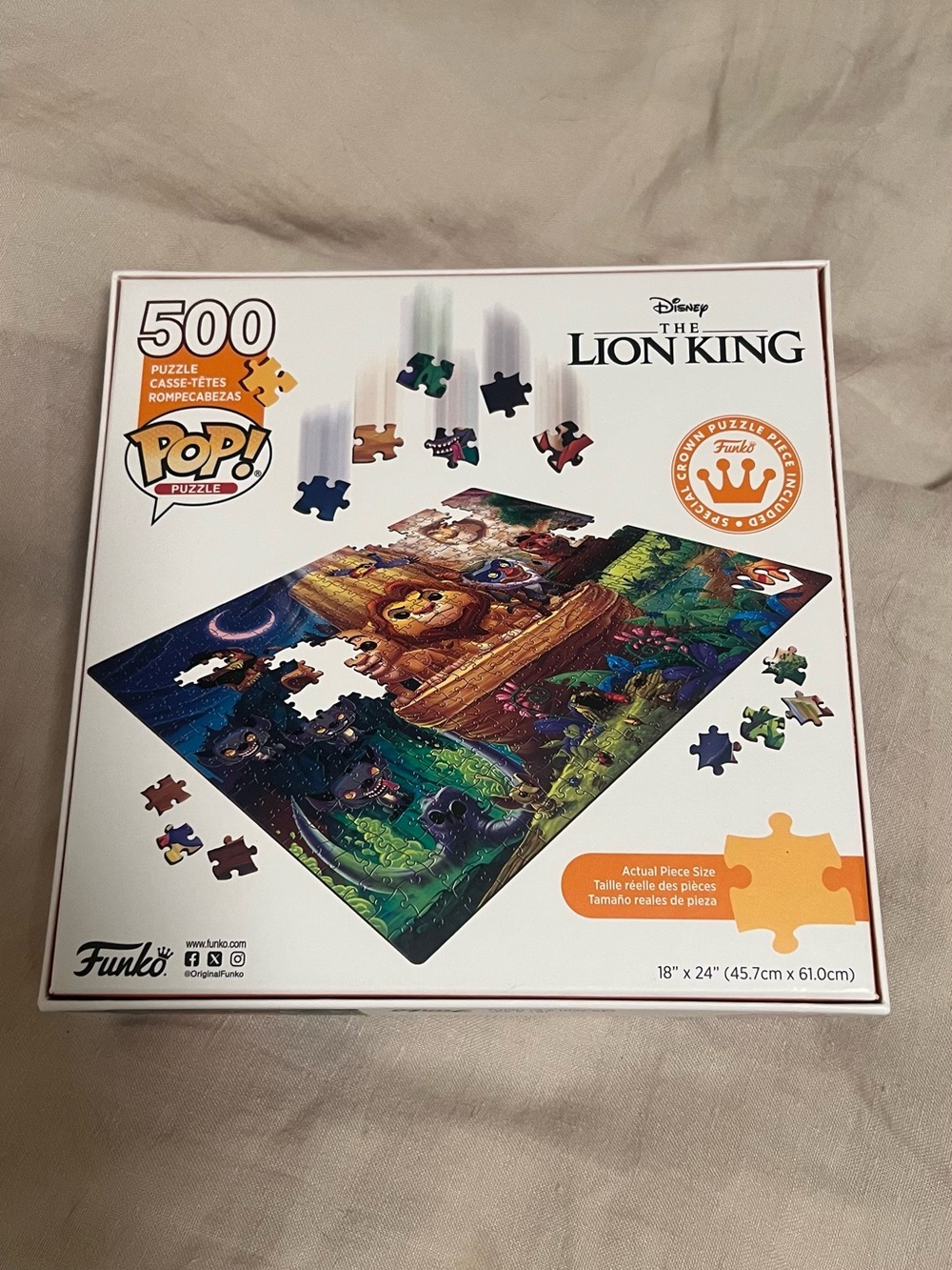 Disney The Lion King 500 piece puzzle!  colorful good condition - Picture 2 of 4